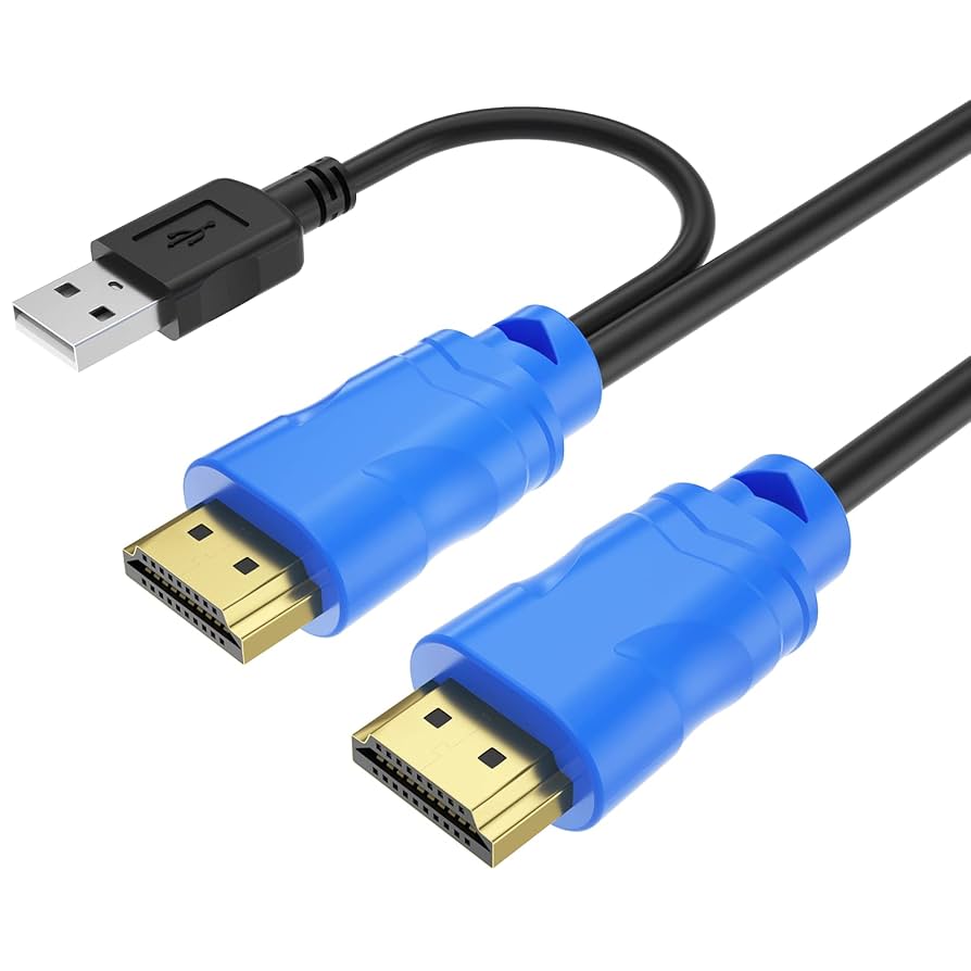 Amazon.com: Yinker 4K USB HDMI KVM Cable 10ft, USB HDMI A to